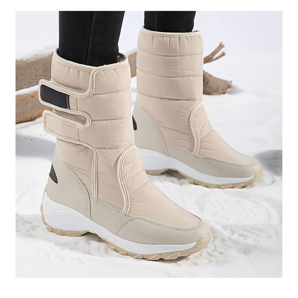 Botas De Invierno Impermeables Para Mujer De Corte Medio Talla 36 image number 2.0