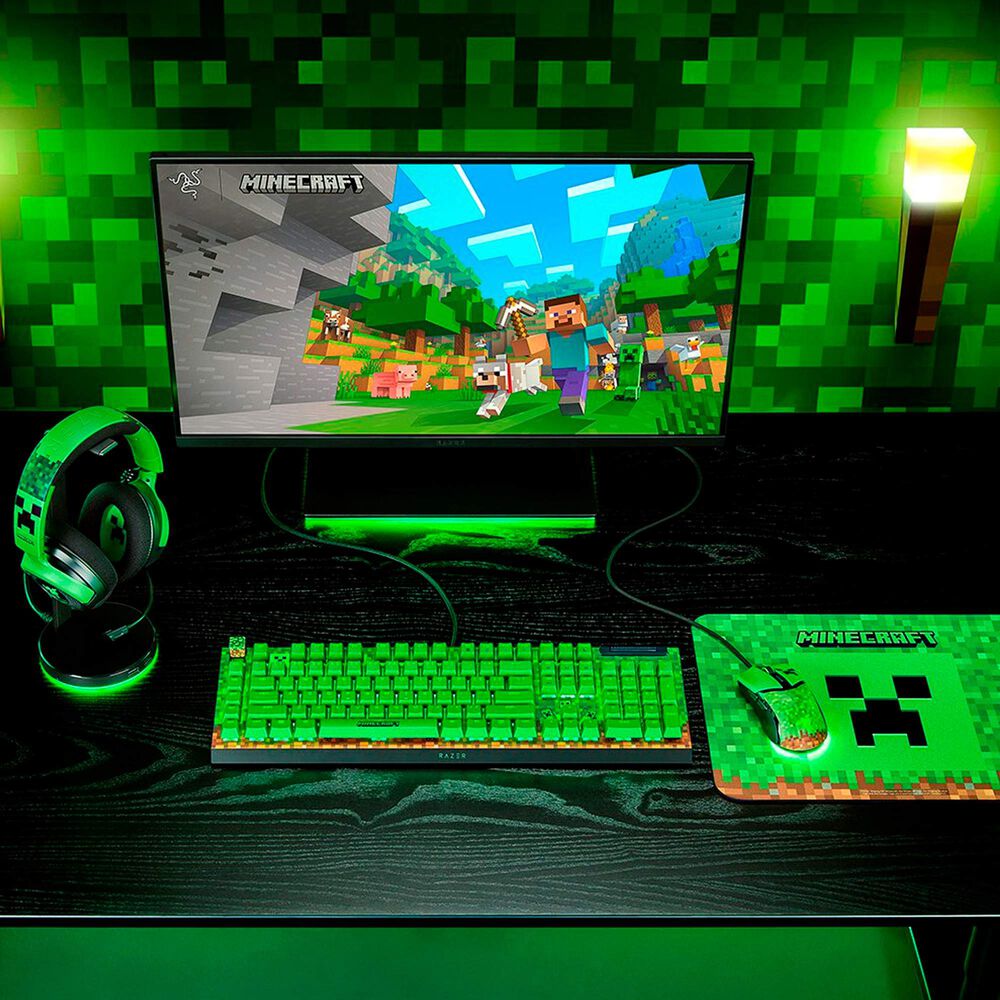 Teclado Gamer Razer Blackwidow V4 X Minecraft Edition Green image number 6.0