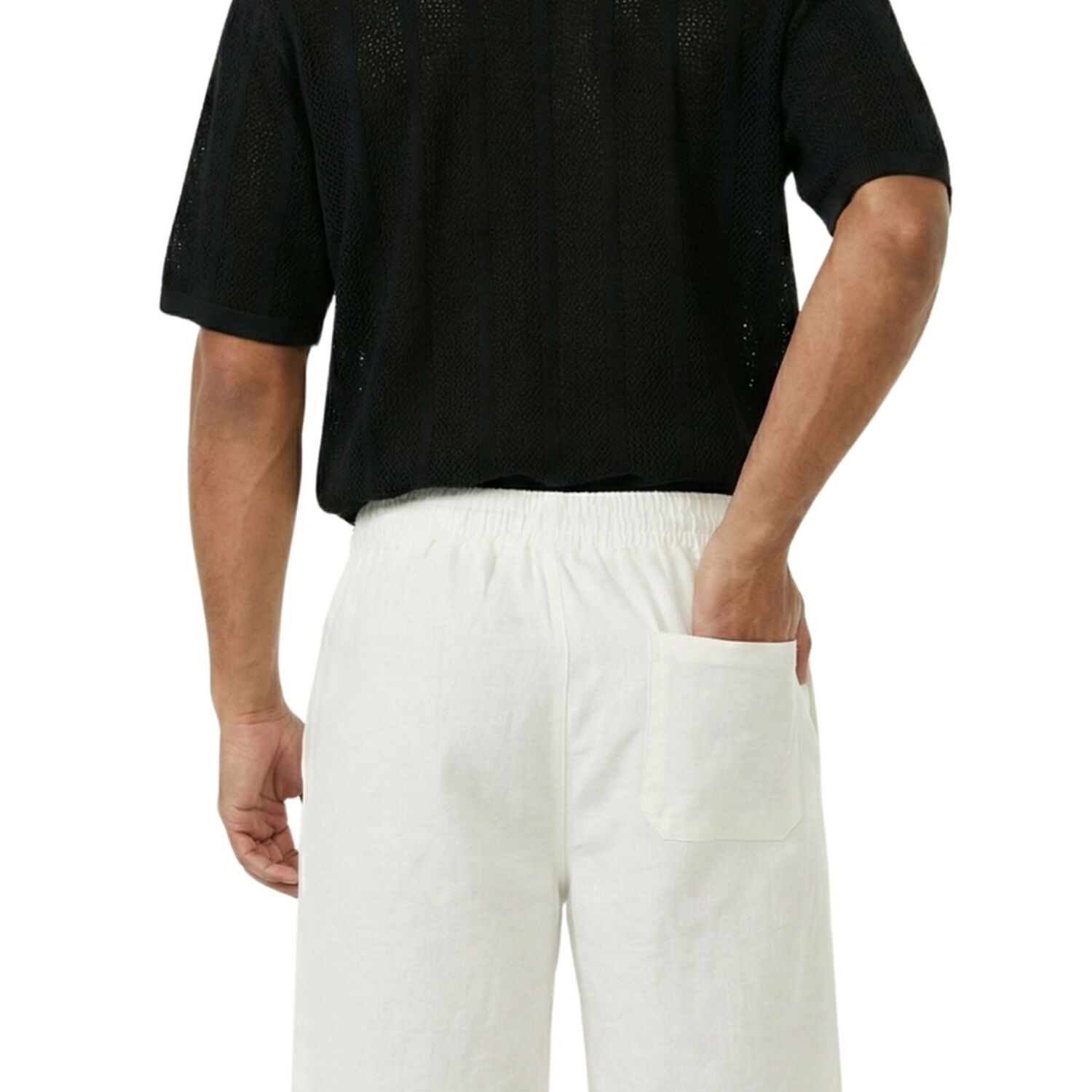 Short Fresco Lino Grueso Hombre image number 2.0