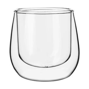 Set 2 Mug Glasso Vasos Doble Pared Vidrio 90 Ml