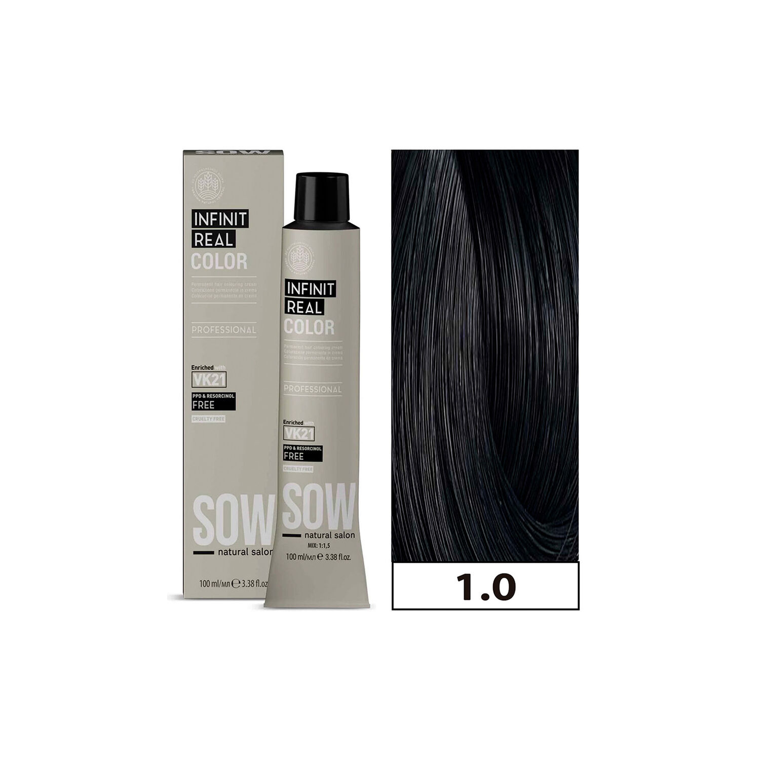 Tintura Sow Vk21 Permanente Sin Amoniaco 100ml + Oxidante image number 0.0