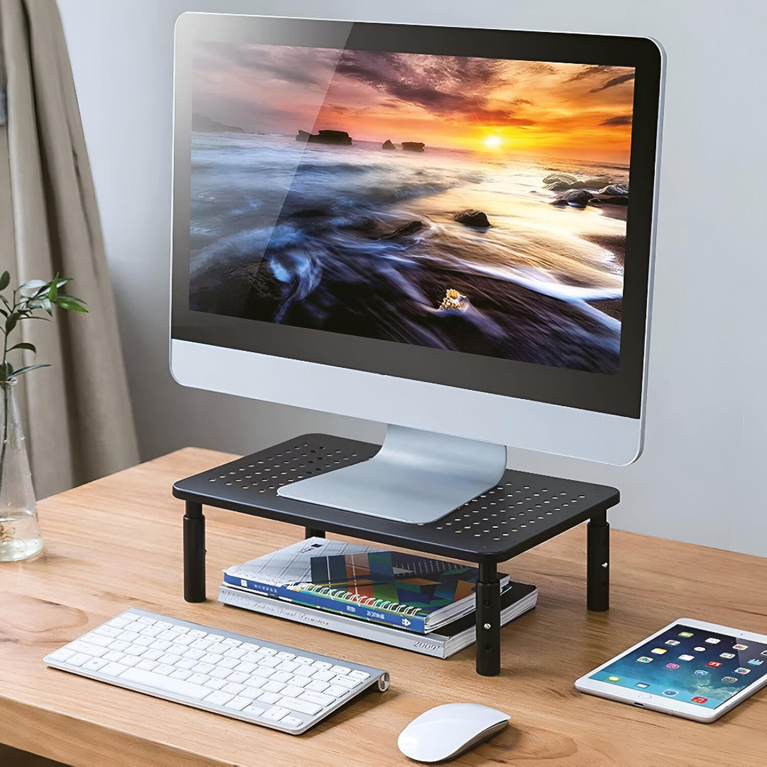 Base Para Soportar Monitor Ajustable 12 Kg Max Aluminum Desk image number 6.0