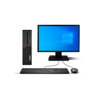 Kit Monitor + Pc Lenovo Thinkcentre M720s Sff (i5-8va 8gb 512gb Ssd) Reacondicionado Grado A