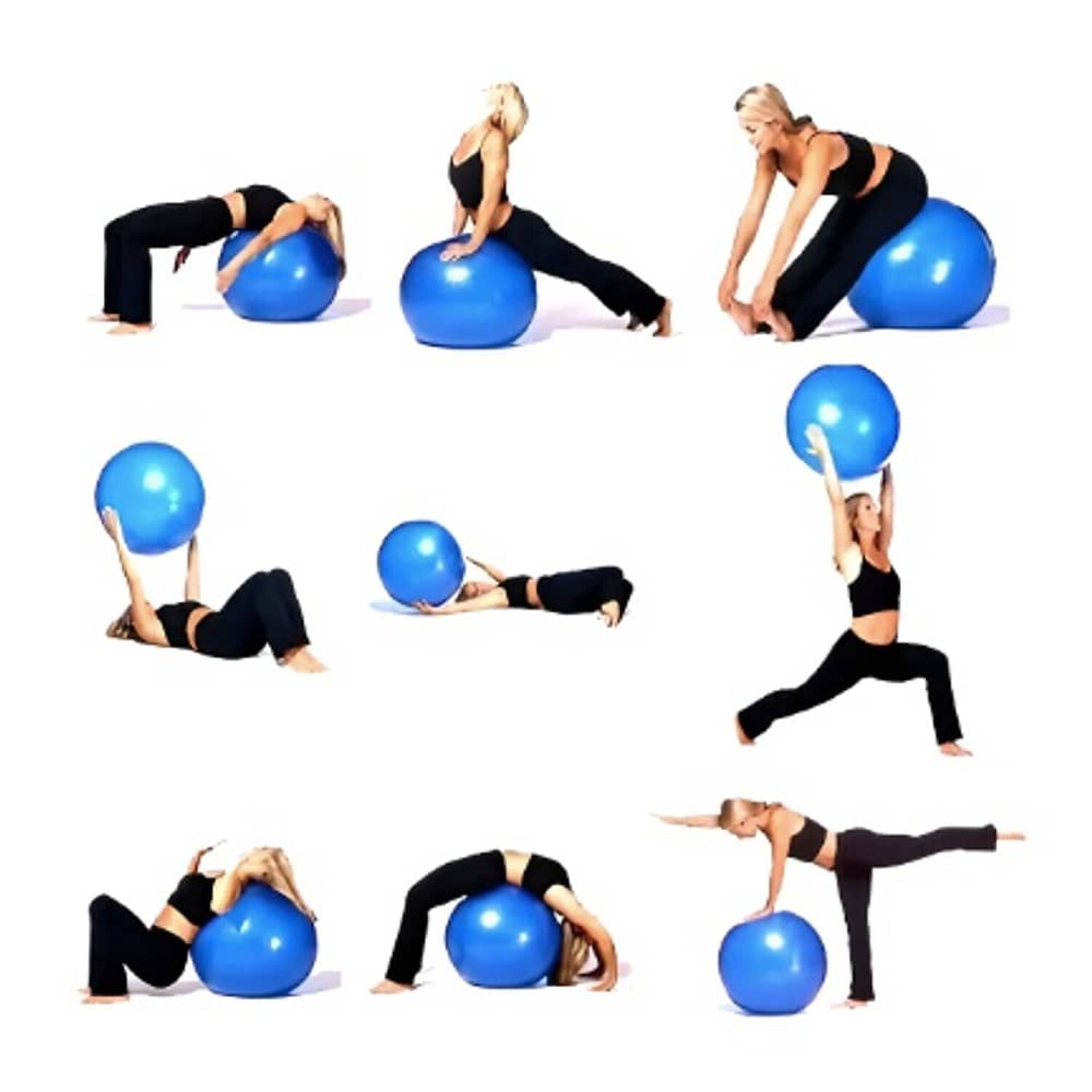 Pelota De Gimnasia Pilates Swiss Yoga De 65 Cm Con Bomba Manual image number 1.0