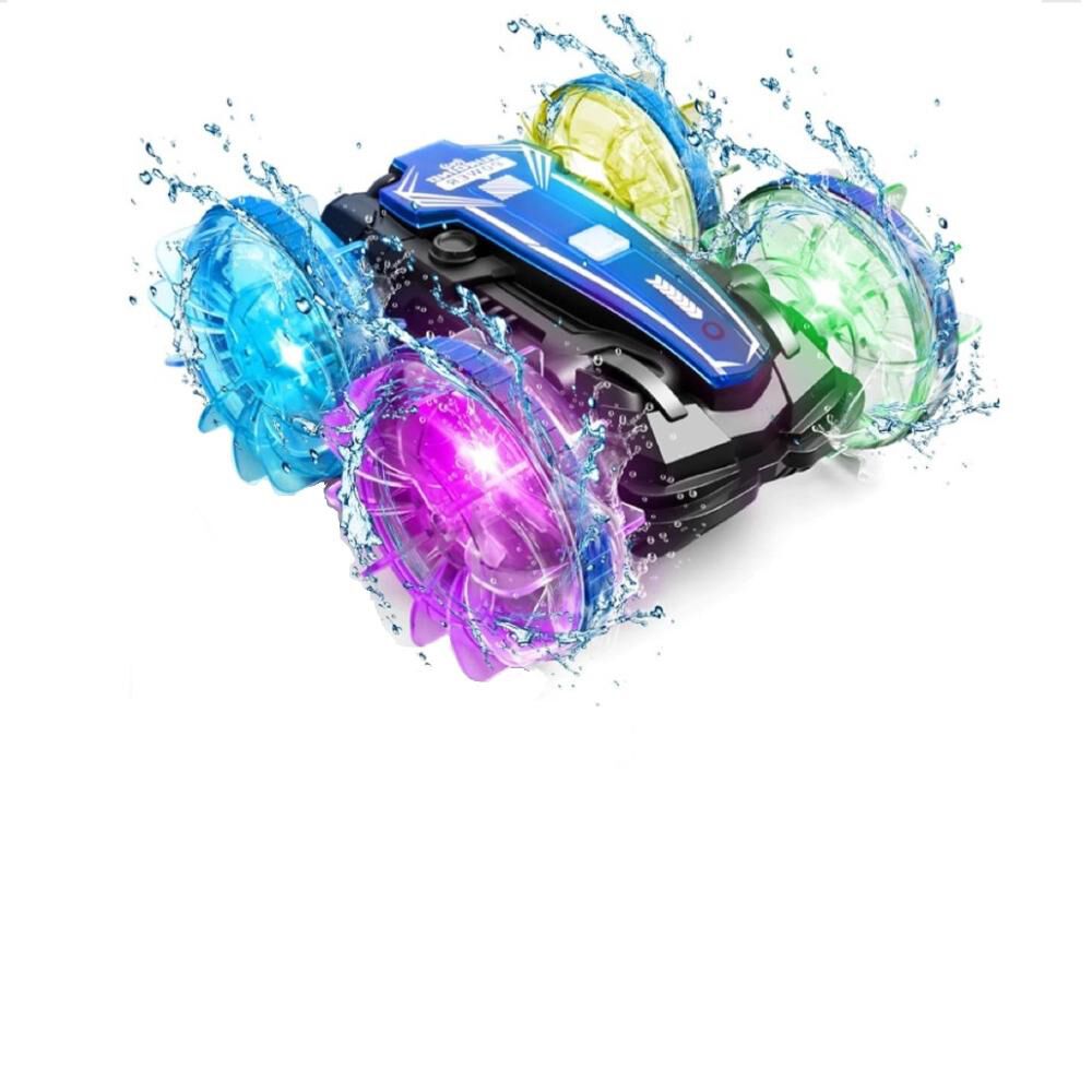 Auto Coche A Control Remoto Anfibio Y Tierra Todoterreno Led image number 0.0