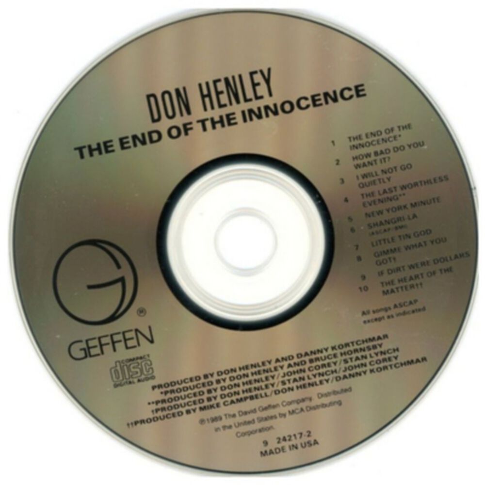 Don Henley - The End Of Innocence | Cd image number 2.0