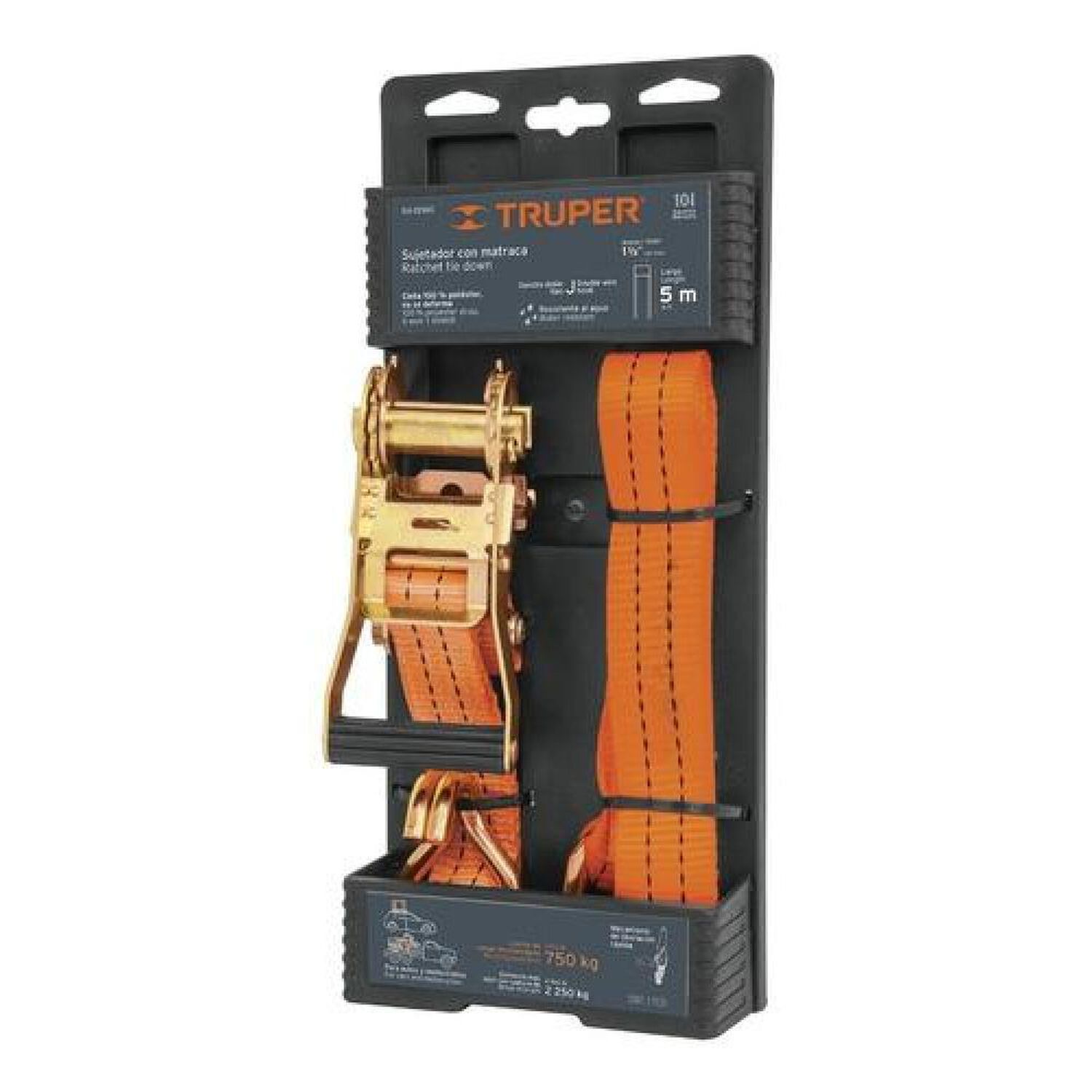 Eslinga Con Carraca Truper De 5 Mt X 1.1/2 Para 2.250 Kg image number 0.0