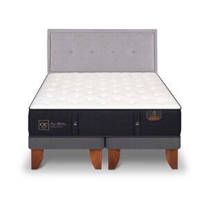 Cama Europea Cic Premium / 2 Plazas / Base Dividida + Respaldo