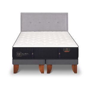 Cama Europea Cic Premium / 2 Plazas / Base Dividida + Respaldo