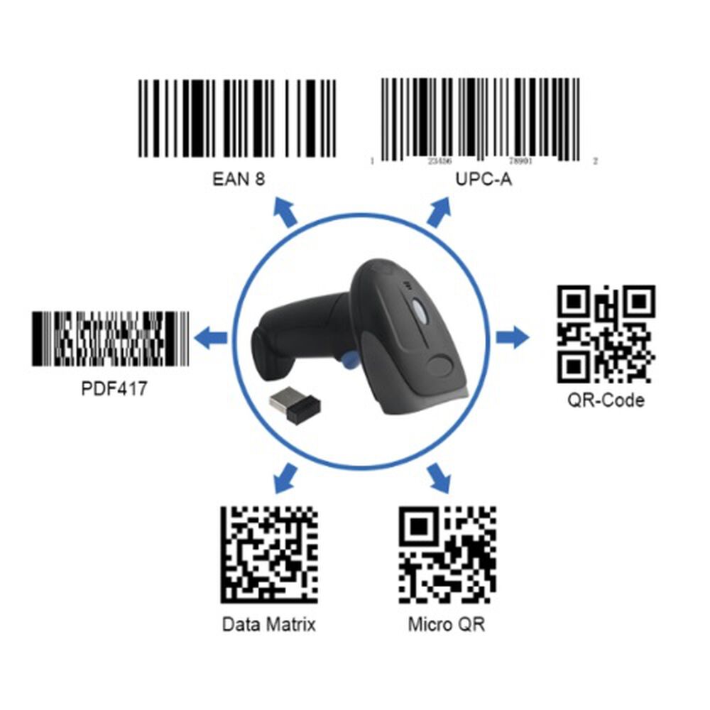 Lector Codigo Barras Qr Pdf417 Inalámbrico 1d Y 2d image number 4.0