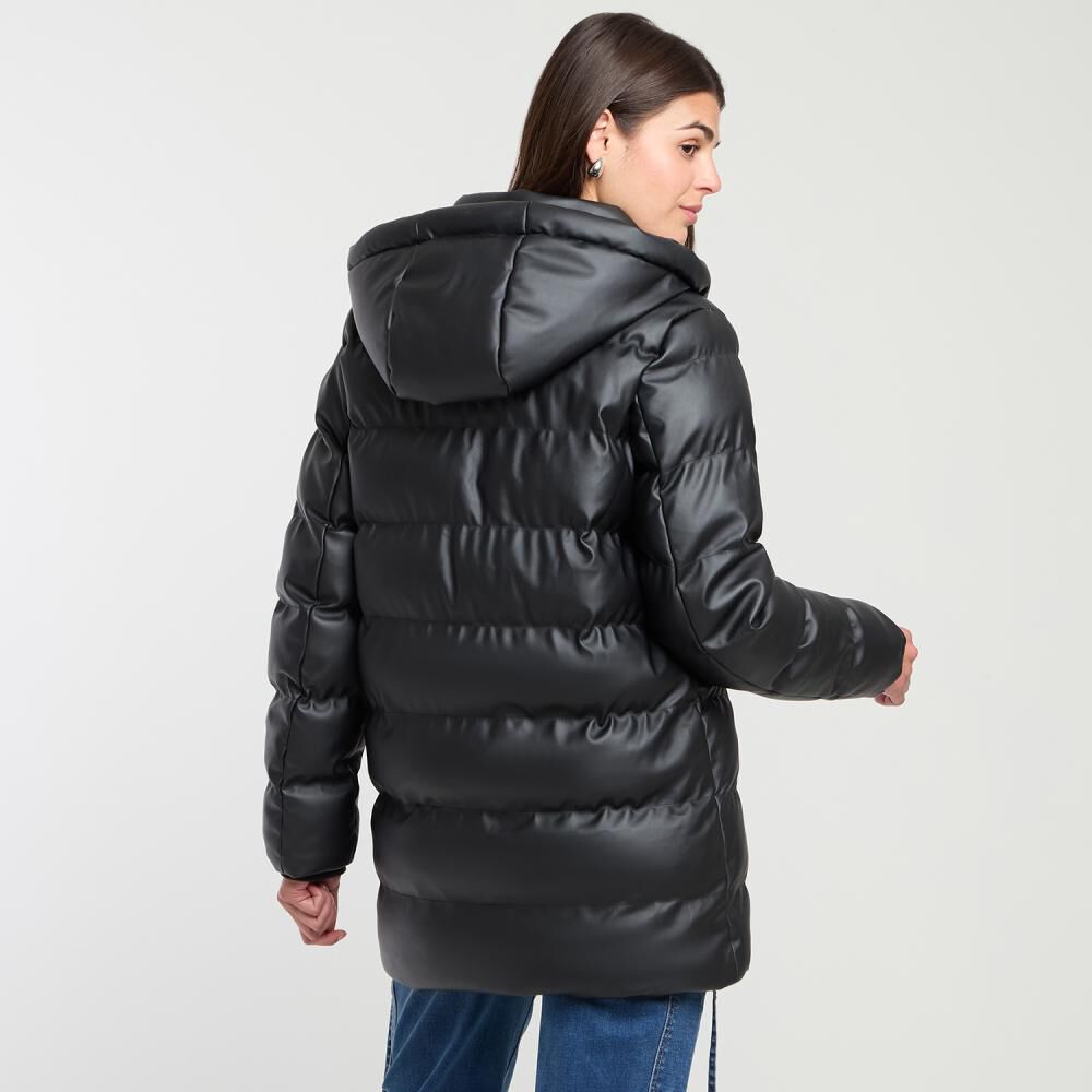 Parka Larga Cuello Alto Con Cacpucha Mujer Rolly Go image number 3.0
