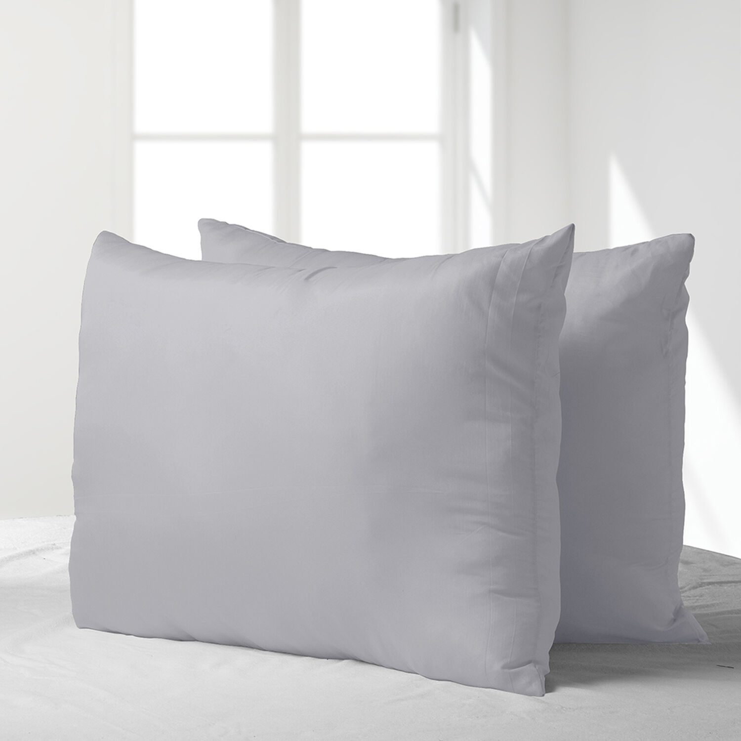 Set 2 Almohadas Eco Gris 50x70 image number 1.0