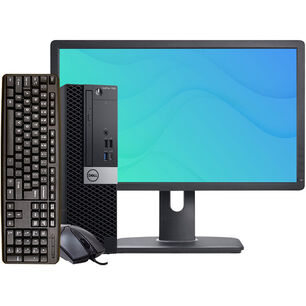 Kit Monitor + Pc Dell 7070 Sff I7 16gb 256gb Ssd + Teclado & Mouse Reacondicionado Grado A