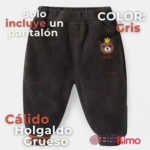 Buzo Cotel&eacute; Beb&eacute; Ni&ntilde;o Forrado En Polar Pantal&oacute;n Gris