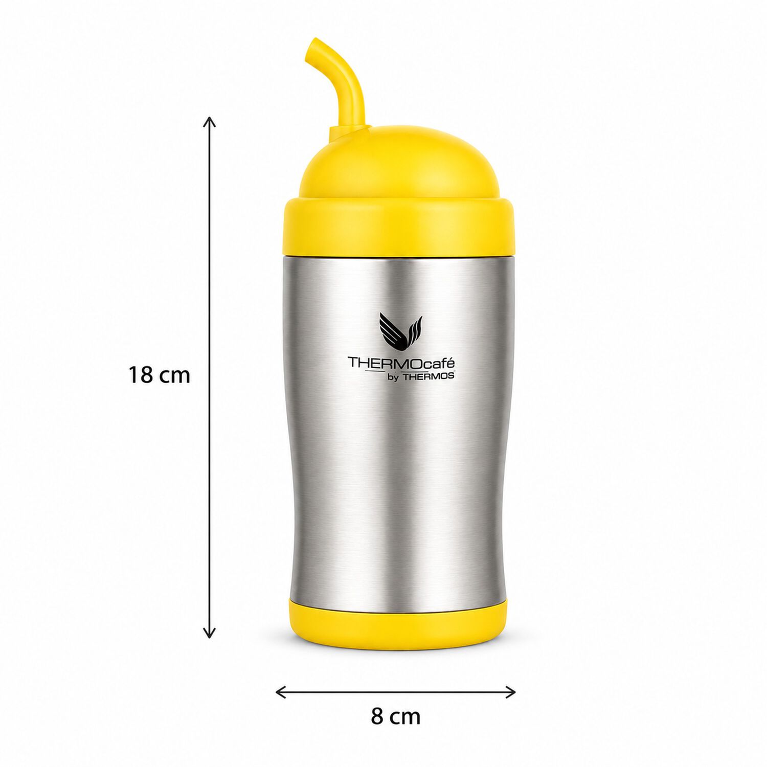 Vaso T&eacute;rmico Mug Matero Inoxidable Thermos Amarillo 400ml image number 3.0