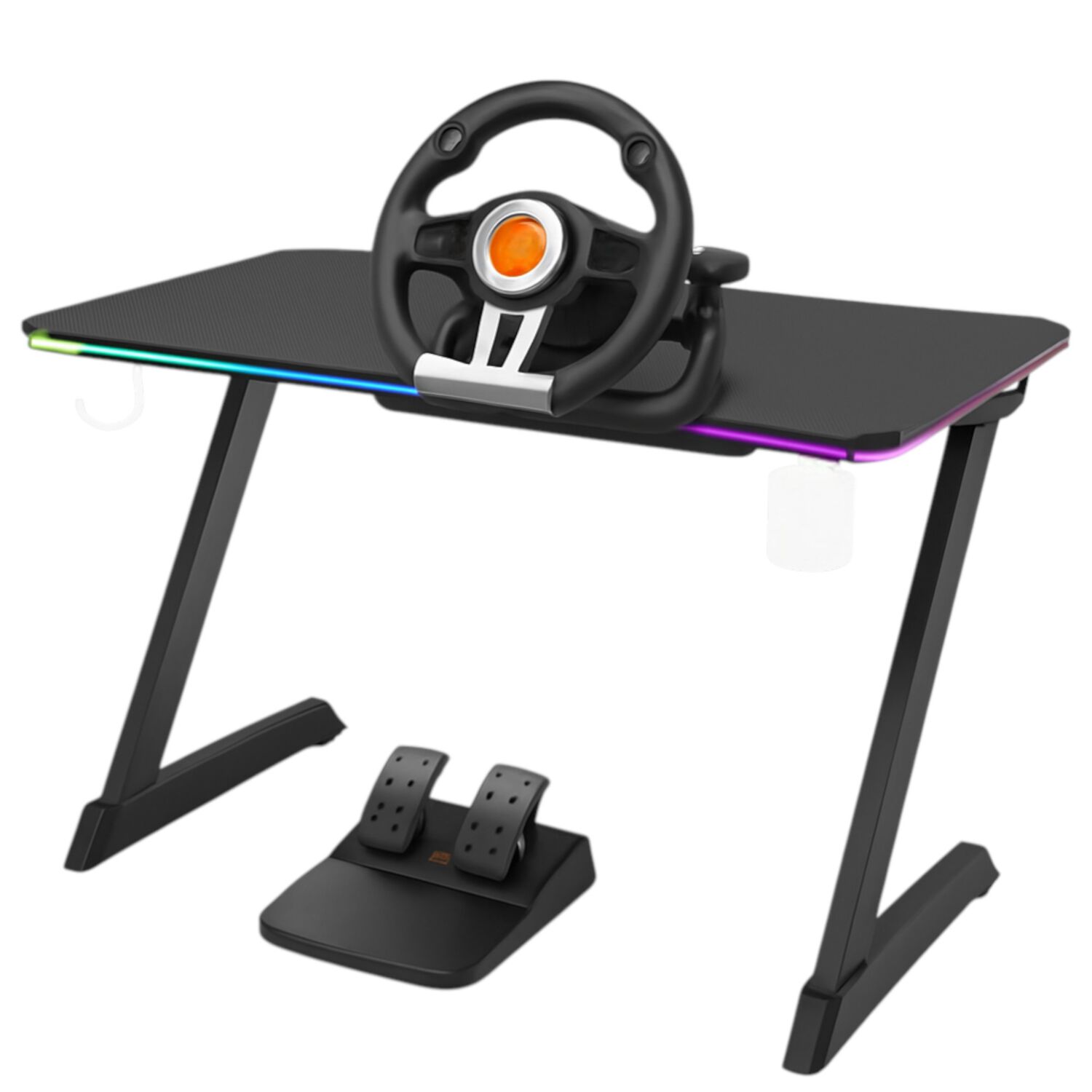 Kit Volante Con Pedales Krom K-wheel Premium Ps4 Xbox One Pc image number 1.0