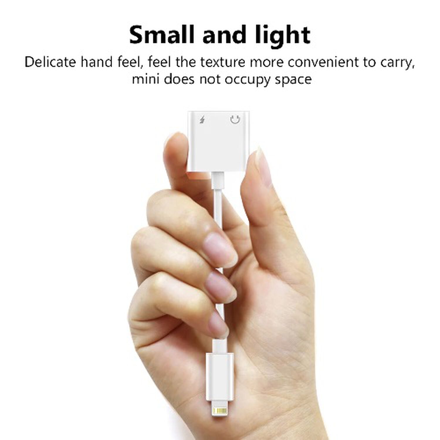 Adaptador De Audio Y Carga Compatible Para Iphone 2 En 1 Conector Con Cable Compatible Iphone A Jack 3,5 Auxiliar Original image number 2.0