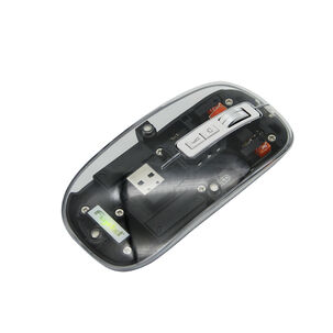 Mouse Inalambrico Fujitel Crystal 2.4g Bluetooth Negro I160crywm74blk