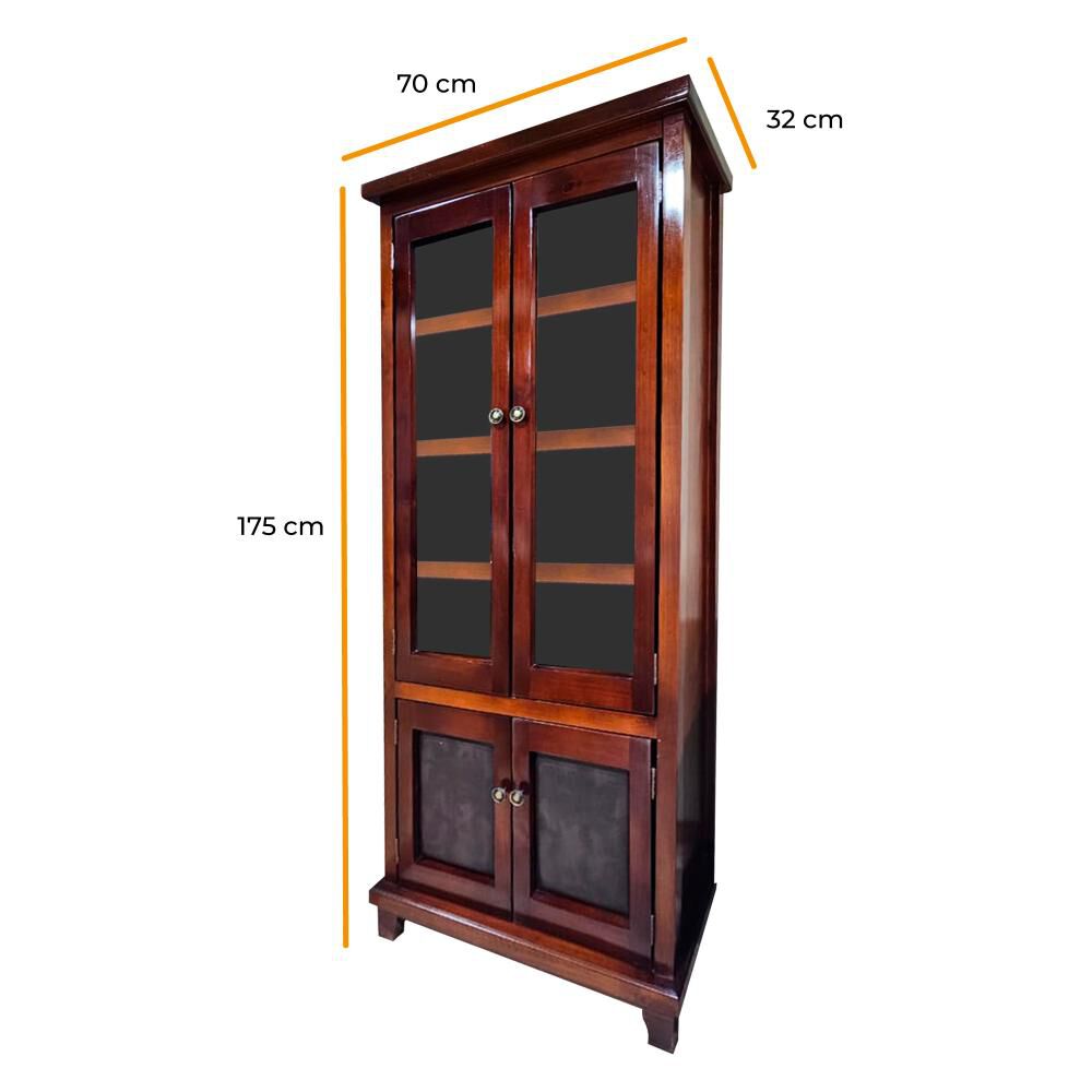 Vitrina Living Factory Madera / 4 Puertas image number 1.0