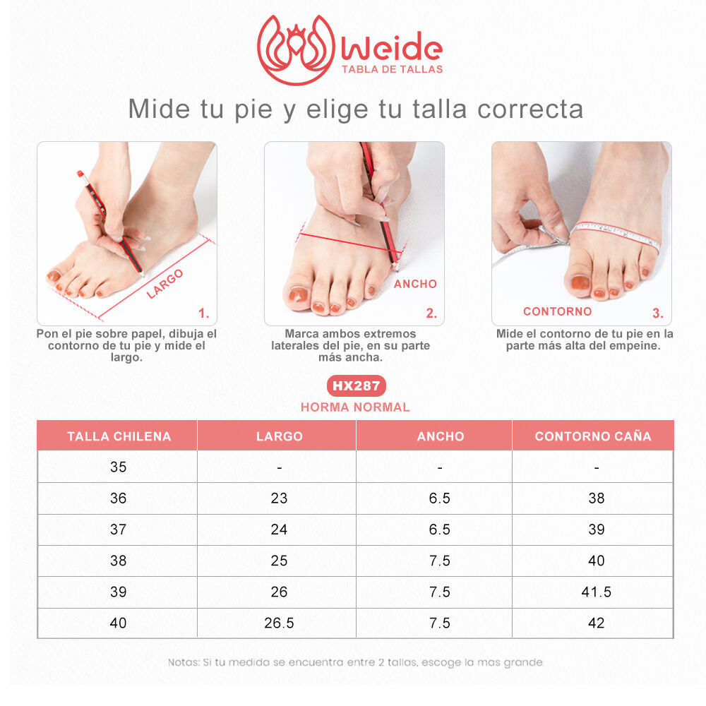 Bota Mujer Ventura Negro Weide image number 3.0