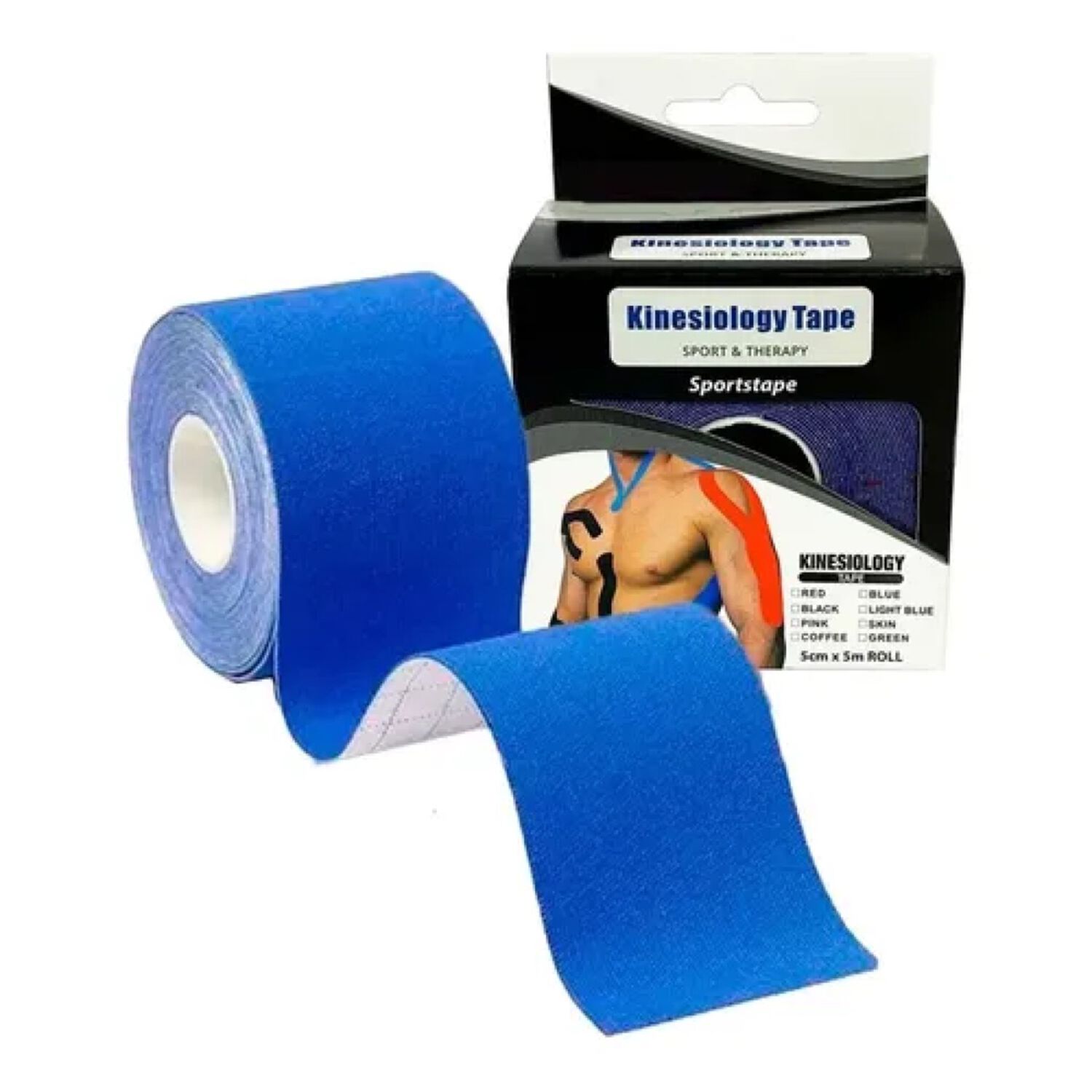 Venda Kinesiologica De 5 Cm X 5 Mts Cinta Tape Neuromuscular Rojo image number 5.0
