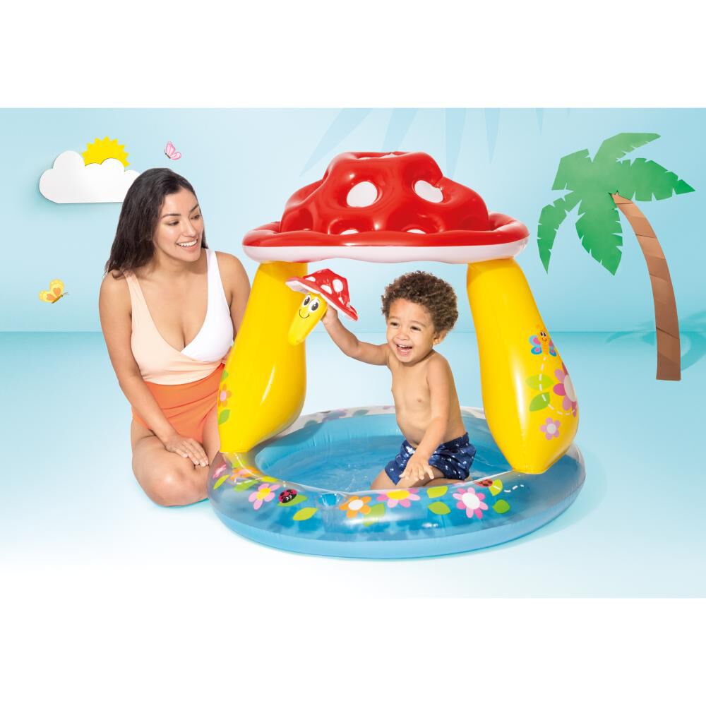 Piscina Inflable Mushroom Intex /102x89cm / 45 Lts image number 5.0