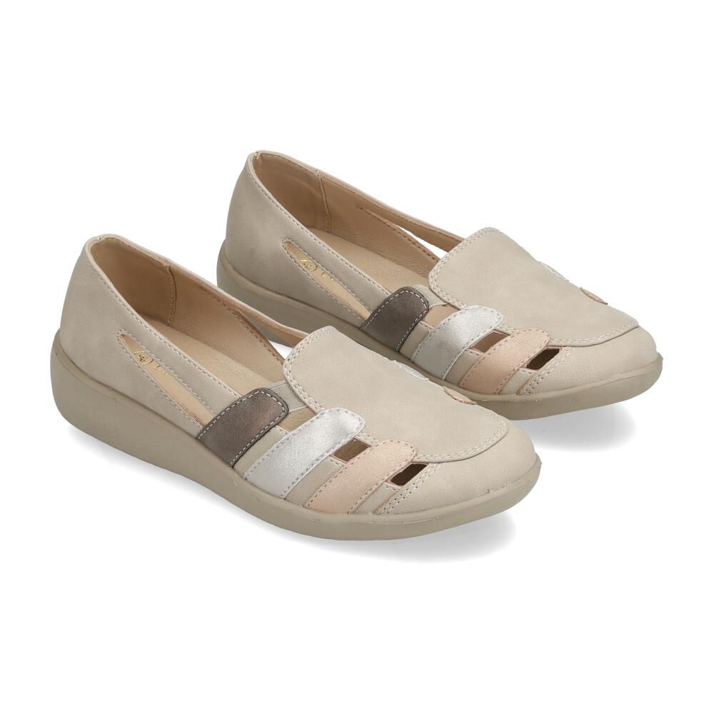 Mocasín Mujer Lesage Beige image number 1.0