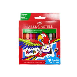 Marcadores Fiesta 12 Colores Faber Castell