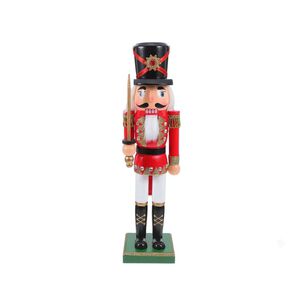 Cascanueces Navide&ntilde;o De Madera Soldado Espada 39cm