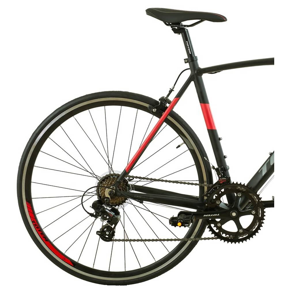 Bicicleta De Ruta Totem Sinclair 700*54 Negro Rojo image number 2.0