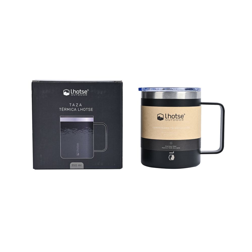 Taza Térmica Insulada Camping 350ml Black image number 4.0