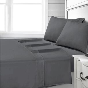 Sabanas Andes 180 Hilos Lisa Gris 2 Plazas