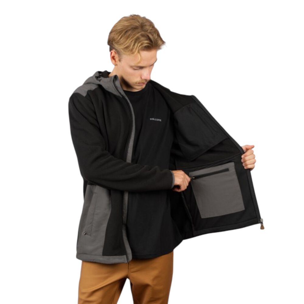 Chaqueta Polar Journey V2 Negro Hombre Falcone image number 2.0