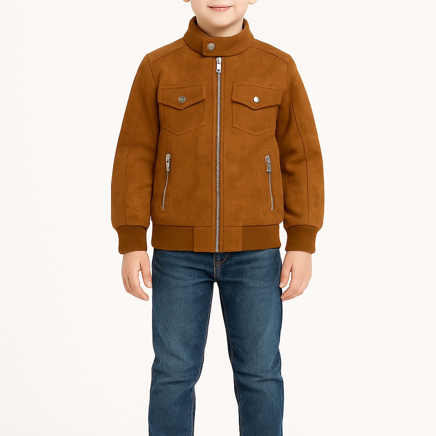 Chaquetas Lisboa Ni&ntilde;o Ecocuero Con Cierres Met&aacute;licos image number 6.0