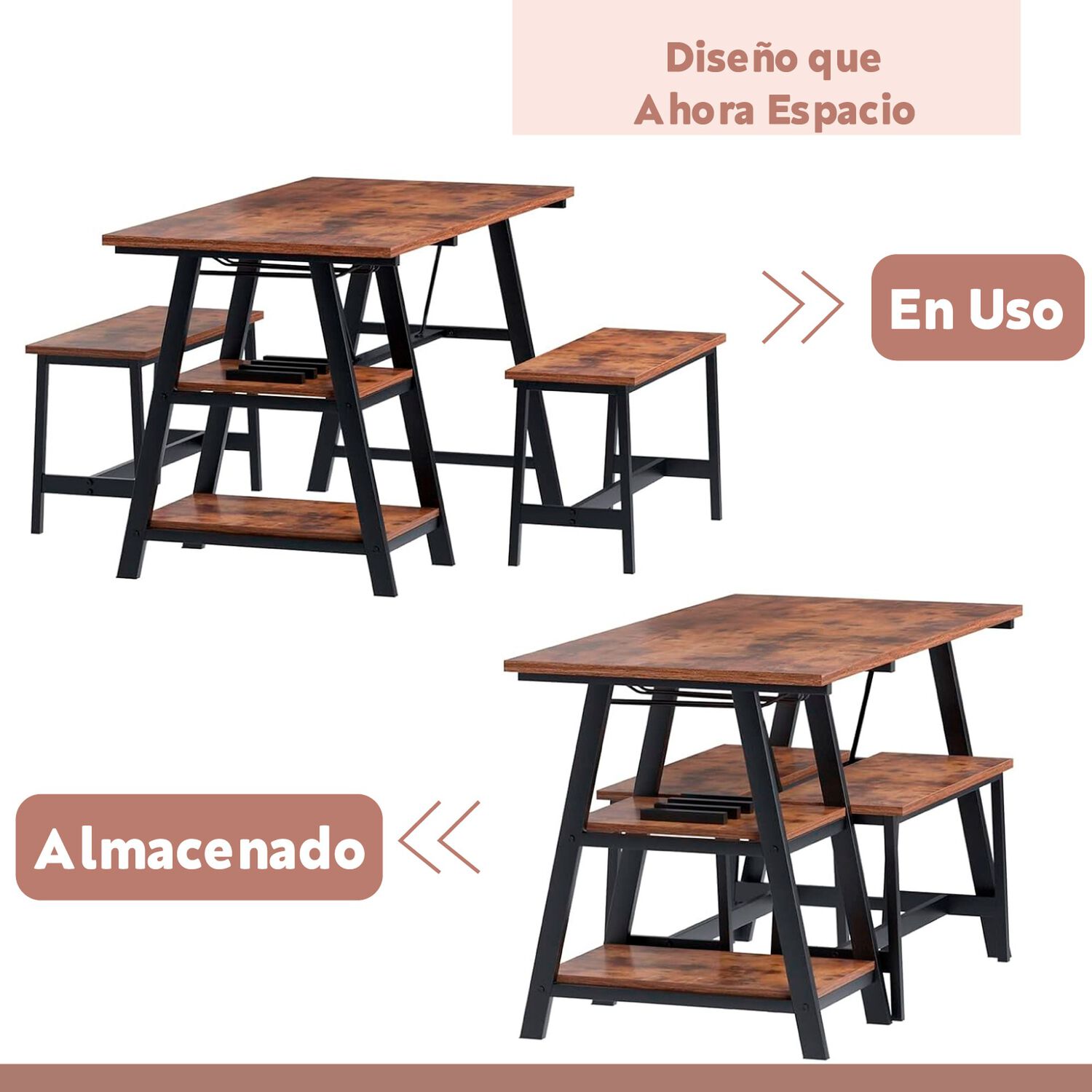 Comedor Industrial Con Repisas Y Banquetas image number 6.0