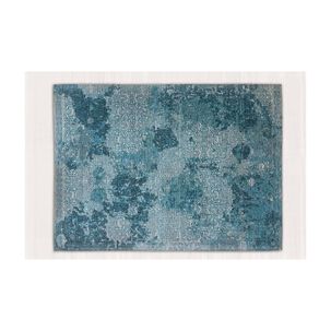 Alfombra Jacquard Turquesa Rectangular Mediana