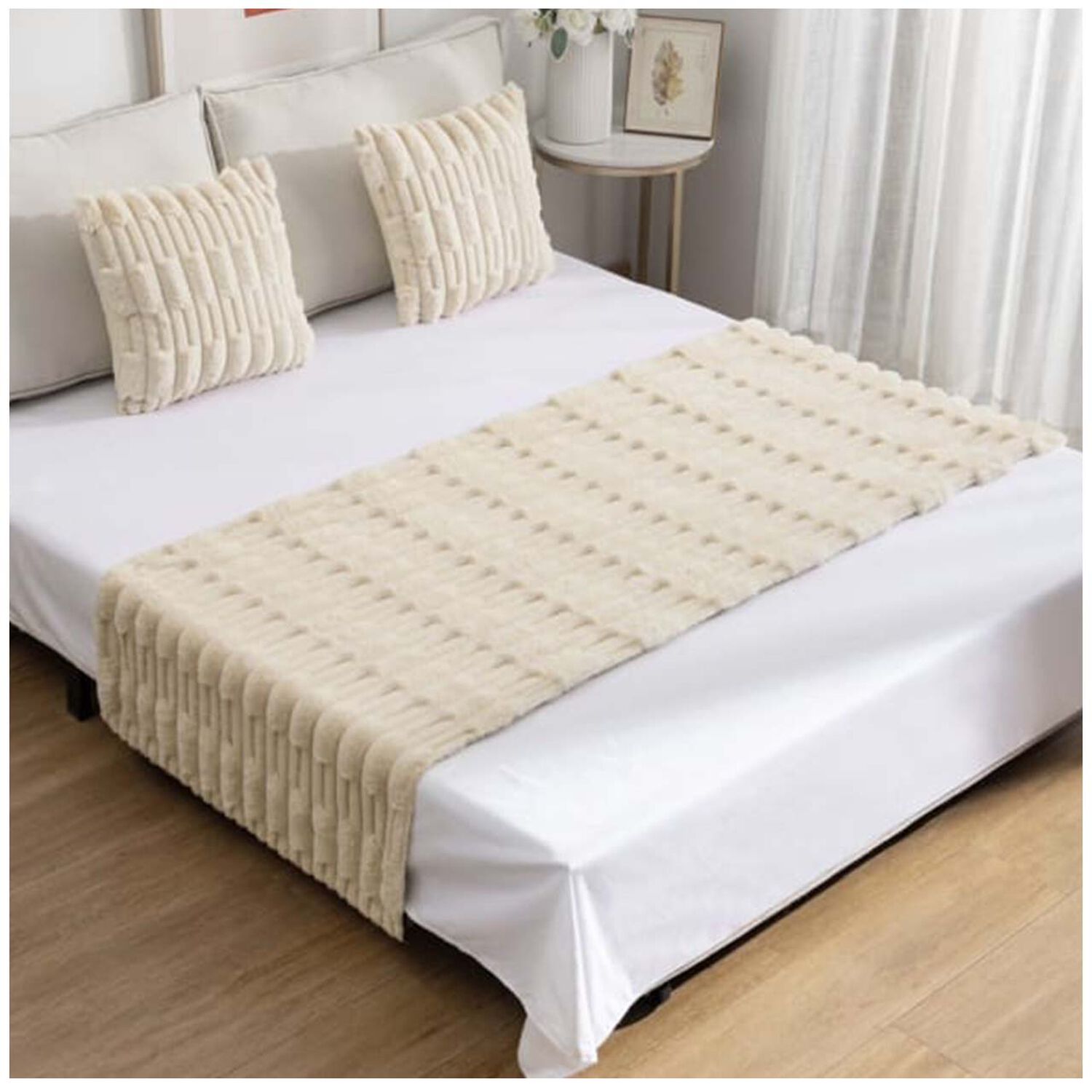 Set Piecera De Bambu Beige 70 X 210 +2 Fundas image number 0.0