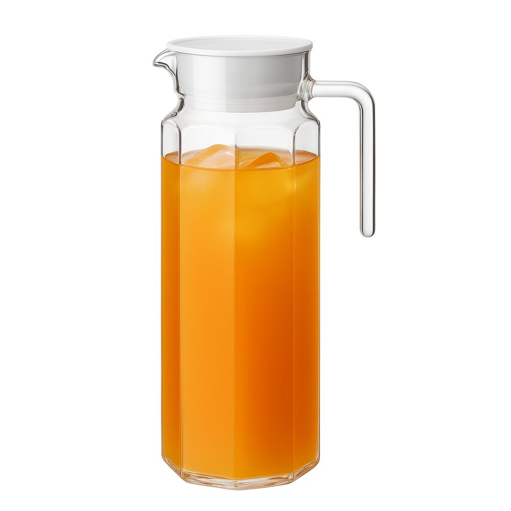 Jarra De Vidrio 1100ml Con Tapa Jugos Refrescos Menaje Mesa image number 1.0