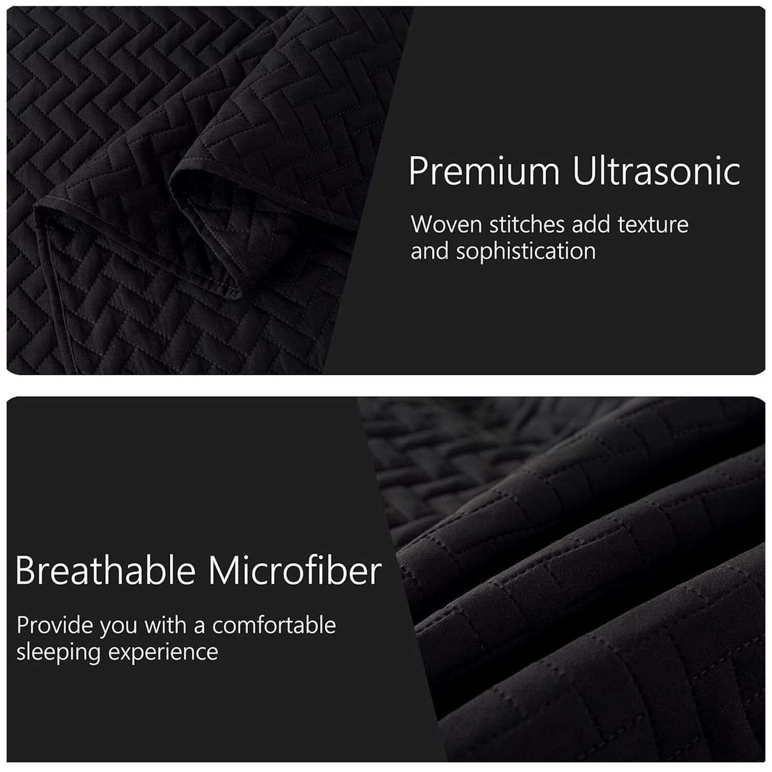 Cubrecama Quilt King Negro image number 2.0