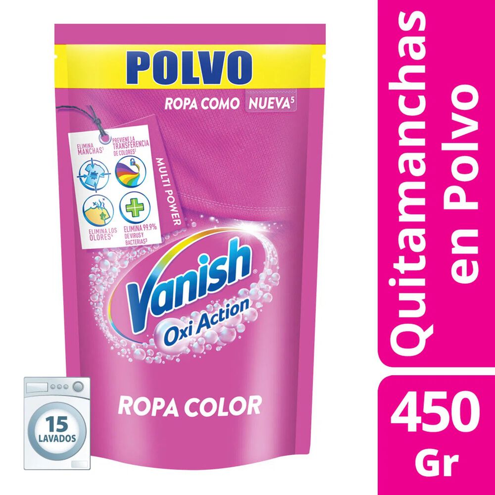 Quitamanchas Polvo Rosa Repuesto 450gr - Vanish image number 0.0