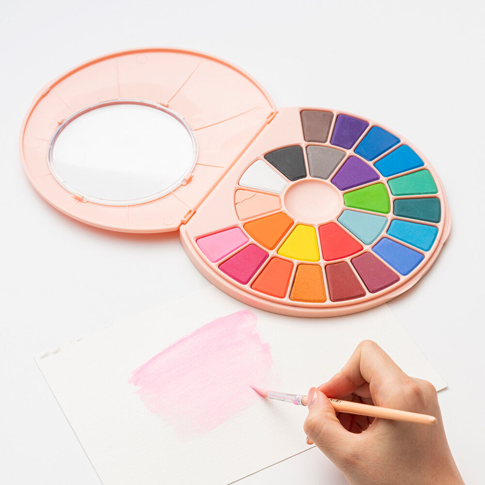 Set Himi Pintura Solida A Base De Agua 24 Colores Rosado image number 1.0