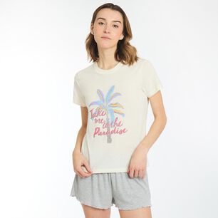 Polera De Pijama Manga Corta Mujer Freedom