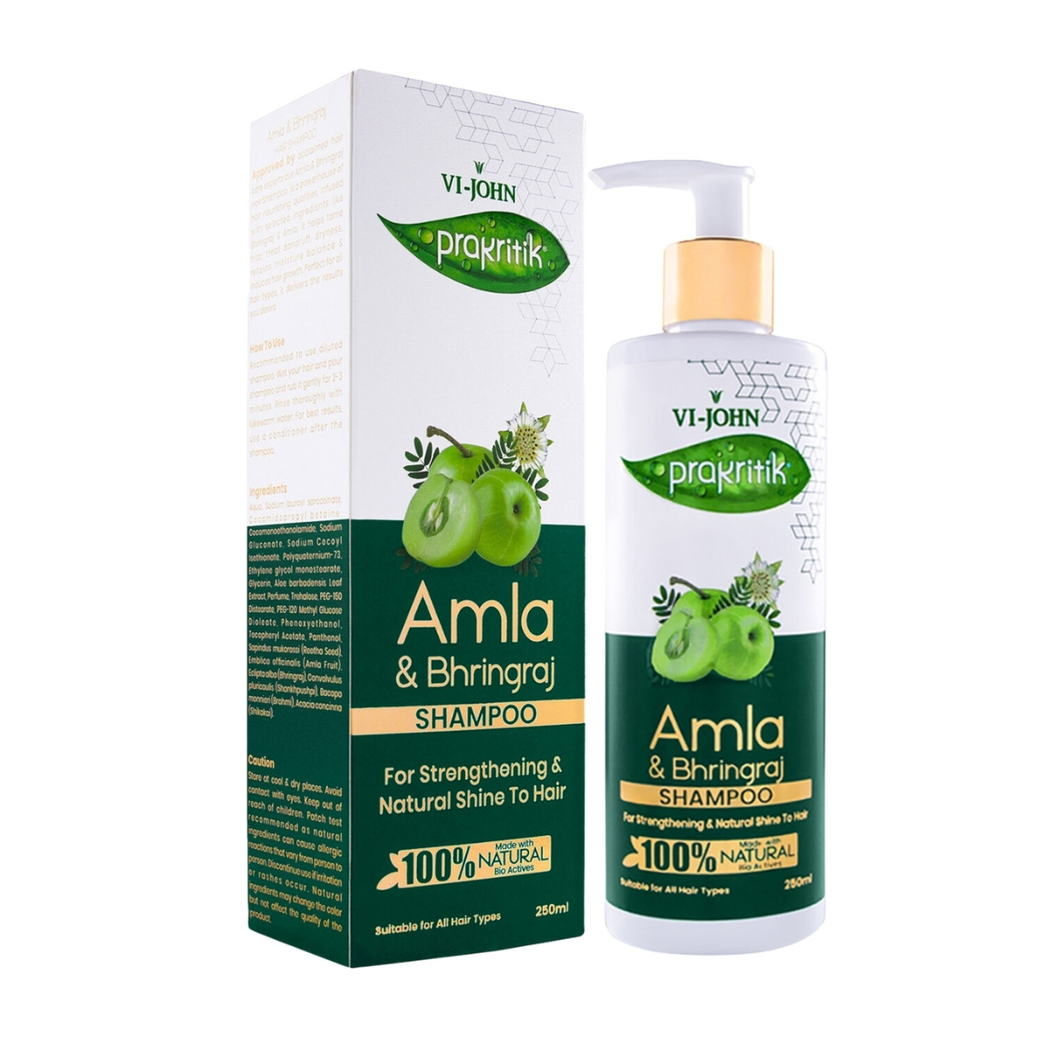 Prakritik Shampoo Amla Y Polvo Ayurv&eacute;dica 250 Ml image number 0.0