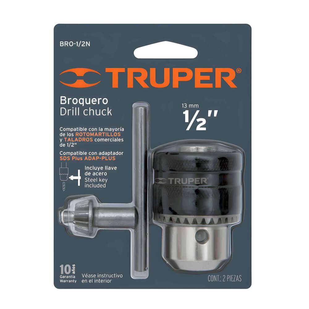 Mandril Con Llave 1/2" - Truper image number 0.0