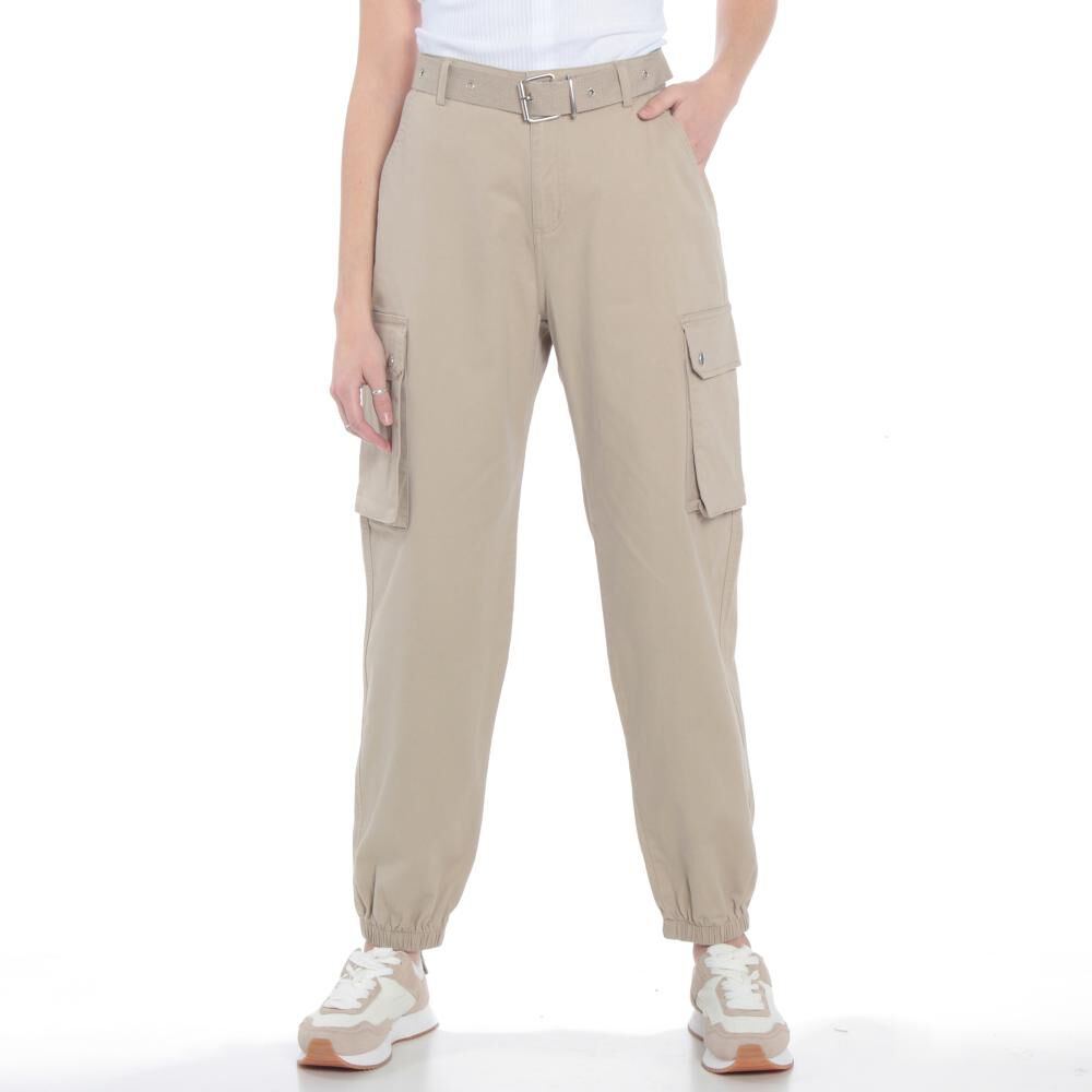 Pantalones Cargo Basta Elasticada Pretina Basica Tiro Alto Mujer Wados en  Oferta | Hites.com
