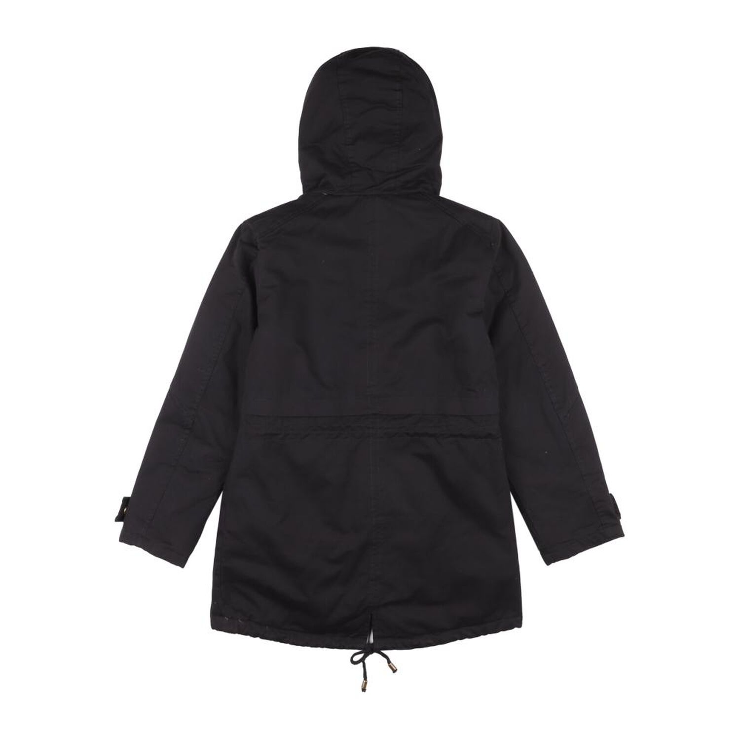 Parka Larga Cuello Alto Capucha Con Piel Mujer Rolly Go image number 1.0