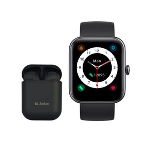 Pack Smartwatch Lhotse Live 206 Black + Audifono Rm12