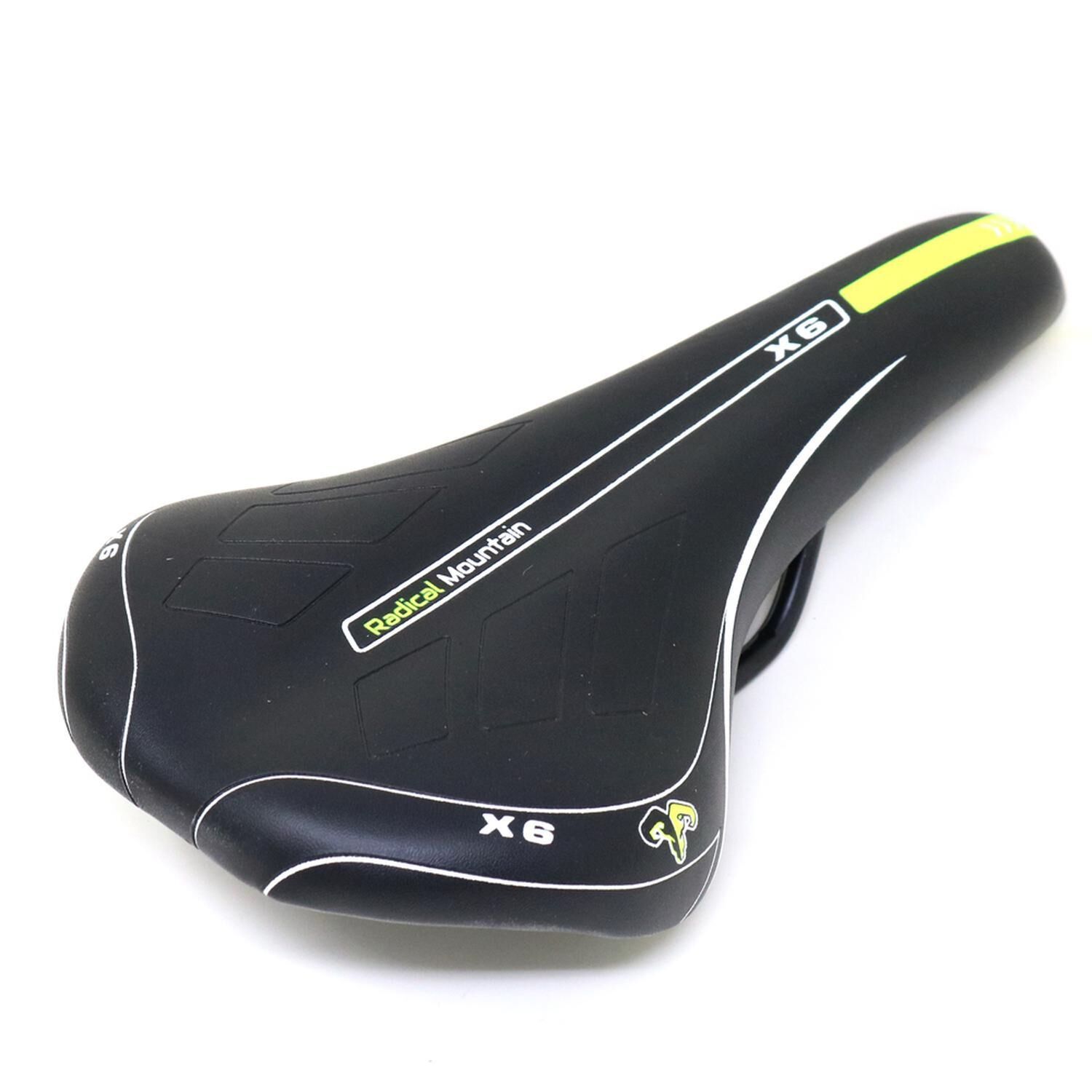 Asiento Mtb Negro/amarillo Radical Mountain image number 1.0