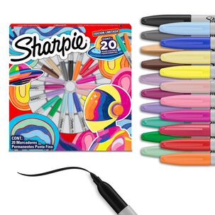Ruleta Sharpie Espacio Punta Fina 20 Unid Edici&oacute;n Limitada