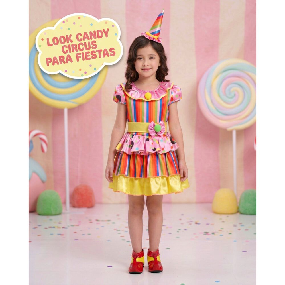 Disfraz Cosplay Payaso Buf&oacute;n Ni&ntilde;o Ni&ntilde;a Carnaval Adulto image number 36.0